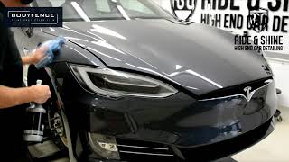 Tesla installation Hexis BodyFence and Modesta Scratch and permanent marker Test [upl. by Cariotta737]