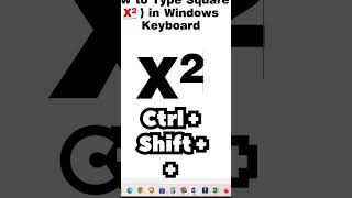 How To Type Square by Keyboard in Windows PC or Laptop [upl. by Aikimat122]