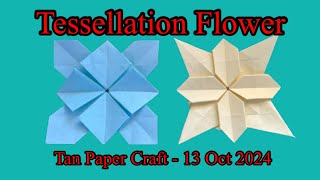 Tutorial ke 20  Tessellation Flower Basic Hydrangea pattern A and variation 1 for beginners [upl. by Keheley]