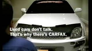 CarFax cars dont talk commercial 2004 [upl. by Annola105]