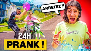 ON NE DOIT PAS CRIER PENDANT 24H 😡   24H PRANK 🚨 [upl. by Ahsrats]