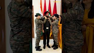 Indian Army Officer Pipped by Daughters ❤️🔥 indianarmy [upl. by Auburn921]