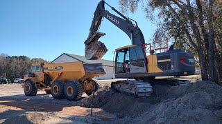 Undercutting The New Road And Parking Area To Put Stone [upl. by Nipha]