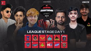 CHAMPIONSHIP COUNTDOWN S1LEAGUE STAGE DAY1  MAFIASNONSTOP GAMINGTEAM HINDAURA ESPORTS 4UNKNOWN [upl. by Anitnerolf107]