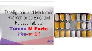 teniva m forte uses in hindi  tandia m forte tab teniva m forte type 2 diabetes Mellitus medicine [upl. by Platto]