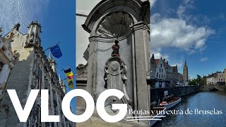 VLOG de Viaje  Brujas y un poquito de Bruselas 🇧🇪 [upl. by Elleval14]