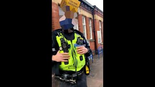 West Midlands Police officer challenges man on way to work [upl. by Aihcrop]