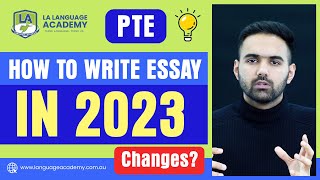 PTE Writing Essay Changes in 2023  PTE Writing Essay Template Language Academy PTE [upl. by Binnings869]