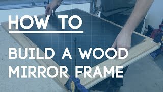 How to Make a Mirror Frame  Wooden Oak Decorative Frame [upl. by Eimmis]