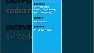 shorts python string functions [upl. by Peers203]