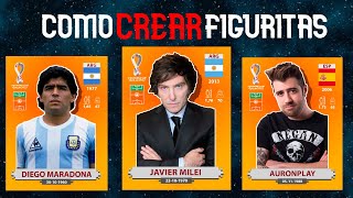 como CREAR FIGURITASESTAMPAS PERSONALIZADAS del Mundial 2022Photoshop  DESCARGA GRATIS✅ [upl. by Herb]