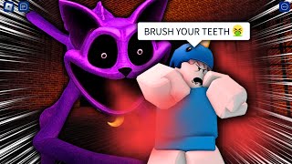 ROBLOX Brookhaven 🏡RP POPPY PLAYTIME Chapter 3 FUNNY MOMENTS CATNAP [upl. by Yllatan927]