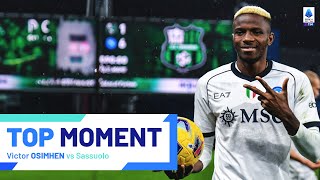 Osimhen is back  Top Moment  SassuoloNapoli  Serie A 202324 [upl. by Doran863]