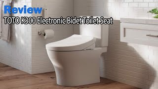 TOTO WASHLET K300 Electronic Bidet Toilet Seat Review  All settings and best features [upl. by Anaej]