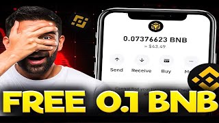 Earn Free 01 BNB Binance Every 60 minutes FREE BNB Binance Coin [upl. by Boylan572]