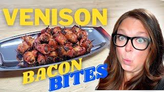 Bacon Wrapped Venison Bites  Venison Steak Bites  Venison Appetizers  Venison Starter [upl. by Llevram]