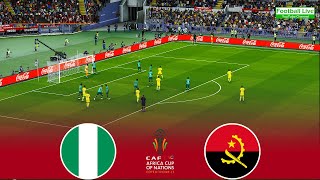 Nigeria vs Angola  2024 CAF Africa Cup of Nations  eFootball PES Gameplay [upl. by Myo]