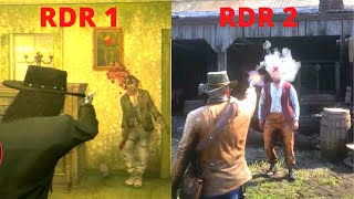 RDR 2 Vs RDR 1  Ragdolls Physics [upl. by Burman]