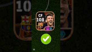 Messi 108 Best Training Guide efootball efootballtraining pesmobile pes shorts [upl. by Atinram]