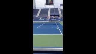 Marin Cilic and Goran Ivanisevic US open 2014 [upl. by Simara907]