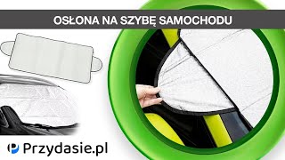 Osłona mata na szybę samochodu przeciwsłoneczna  PrzydaSiePL [upl. by Annoyk]