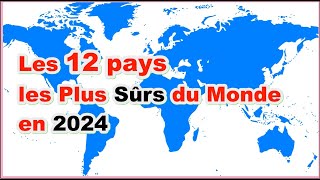 Voici les 12 Pays les plus Sûrs au Monde en 2024 [upl. by Alcus814]