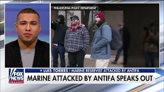 The Irony Was Just Colossal US Marine Describes Attack By Alleged Antifa Activists [upl. by Aciemaj969]