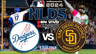 🔴 EN VIVO LOS ANGELES DODGERS vs SAN DIEGO PADRES  NATIONAL LEAGUE DIVISION SERIES 2024  MLB LIVE [upl. by Saidel]