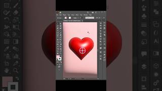 Speedy 3D Heart Creation Watch the Design Emerge shorts design illustrator illustration art [upl. by Yliah]