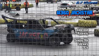 Jackstar 360  Aldershot BWS 2024  Banger Racing  Highlights [upl. by Ayetal]