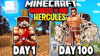 I Survived 100 Days as HERCULES in Minecraft Heres What Happened [upl. by Yrreiht]