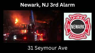 Newark NJ 3rd Alarm Structure Fire wMayday Fireground Audio 111524 [upl. by Aerbma]