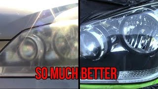 Restoring Headlights with Mothers NuLens Headlight Restoration [upl. by Aizti829]