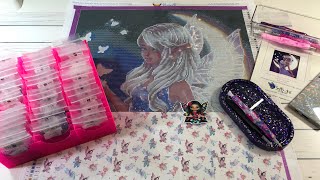 Diamond Painting Kitting Up  Bella Art Diamonds  Moon Fairy [upl. by Yerac]