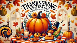 Thanksgiving Song for Kids  Blackriver Art amp Fun [upl. by Muller]