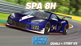 First stint of the season  VEC Spa 8H  Division 1  Brabham Motorsports 83 GT3 [upl. by Bradleigh563]