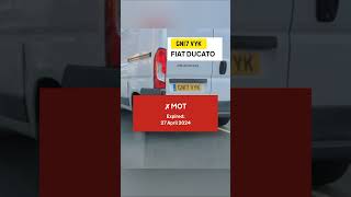 Fiat Ducato ✗ MOT  Vehicle does not have a valid MOT certificate Expired 27 April 2024 [upl. by Ardnot820]