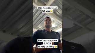 Gutted but is seems inevitable NYCmarathon Marathon MarathonMajors USvisa askjai [upl. by Esidarap]