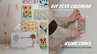 How To Make Desk Calendar Using Canva  With Printable File  DIY DESK CALENDAR [upl. by Jean-Claude304]