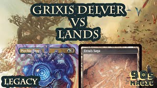 Grixis Delver vs Lands MTG Legacy [upl. by Atinuaj]