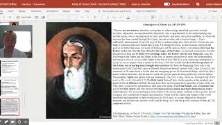 Athenagoras of Athens ca AD 130190 Deity of Christ [upl. by Roselani]