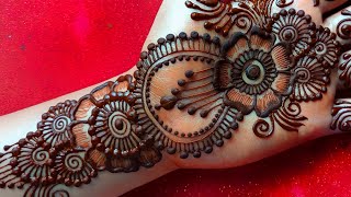 Easy fronthand mehndi design  easy mehndi design for beginners  simple mehndi design  mehndi [upl. by Davita]