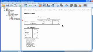 Median Test  SPSS part 2 [upl. by Darrow]