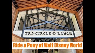 Pony Rides at Walt Disney World  Tri Circle D Ranch  Disney Fort Wilderness Resort  You are There [upl. by Onivag313]