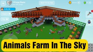 Animals Farm In The Sky  Block Craft 3d Building Simulator Games for Free [upl. by Torruella]