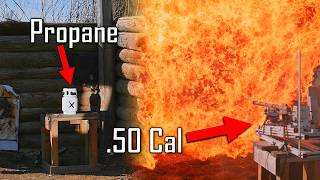 Shooting Propane Tanks  Exploding Fireballs  Ballistic HighSpeed [upl. by Varion]