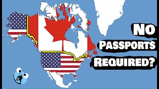 The CanadaUSA Border is Kinda Crazy [upl. by Ackerman430]