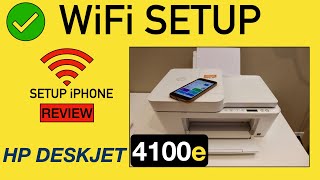 HP DeskJet 4100e WiFi Setup Review [upl. by Edgardo953]