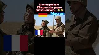 Macron prépare lEurope à la guerre mais 😂🤣 shorts fyp fypシ actualités france guerre fr [upl. by Halette647]