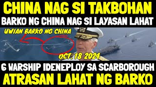 US NAVY ADMIRAL TAKBOHAN LAHAT NG BARKO NG CHINA INATRAS LAHAT PATI CHINESE COAST GUARD UMUWI [upl. by Ynnahc117]